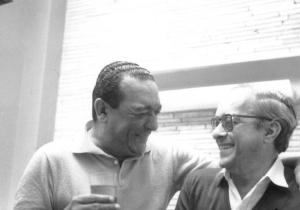 Com Cyro Monteiro, que gravou, em 1965, um disco inteiro com sambas de Vinicius e Baden