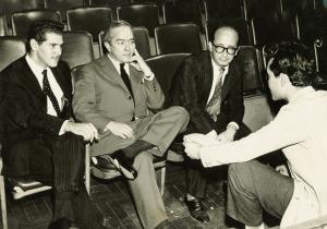 Con Glaucio Gil, Helio Bloch y Leo Justi.